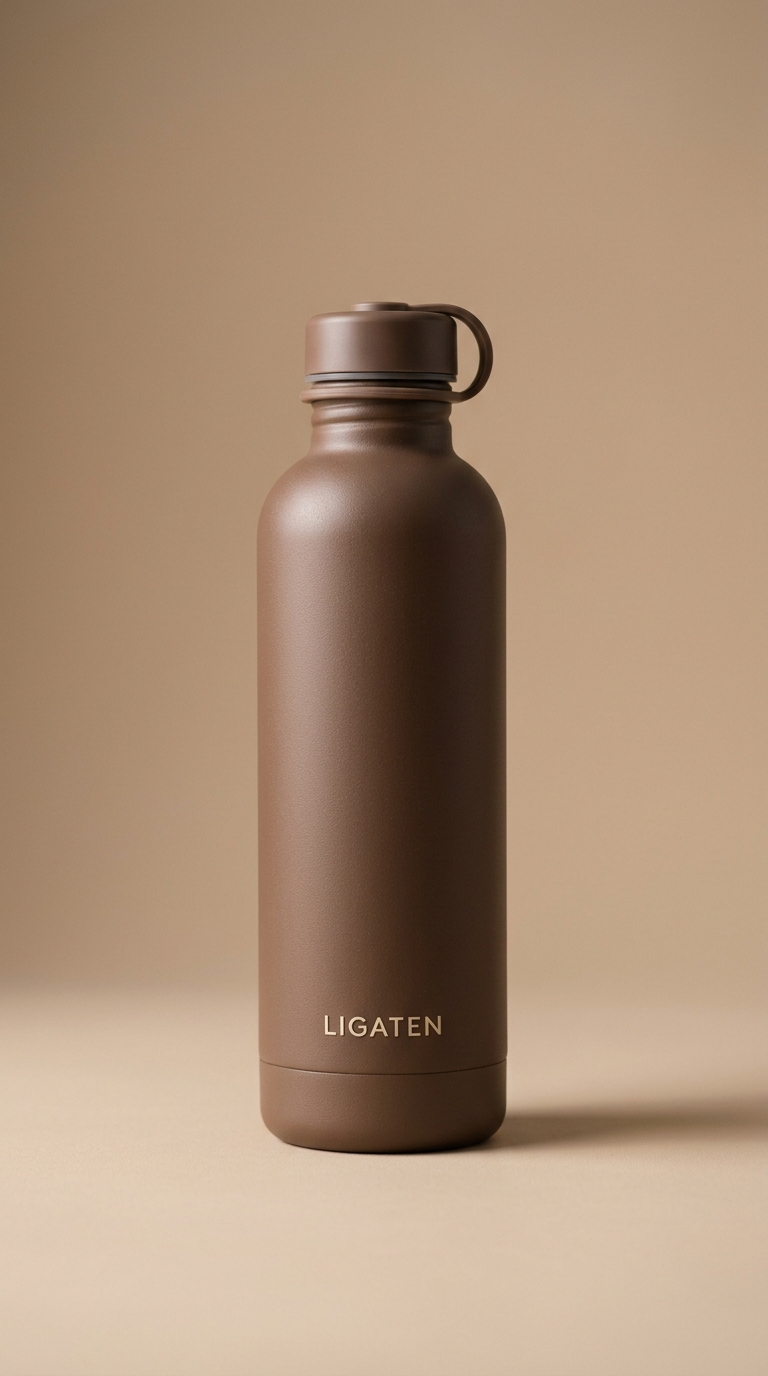 LIGATEN The Bottle — Matte mocha steel